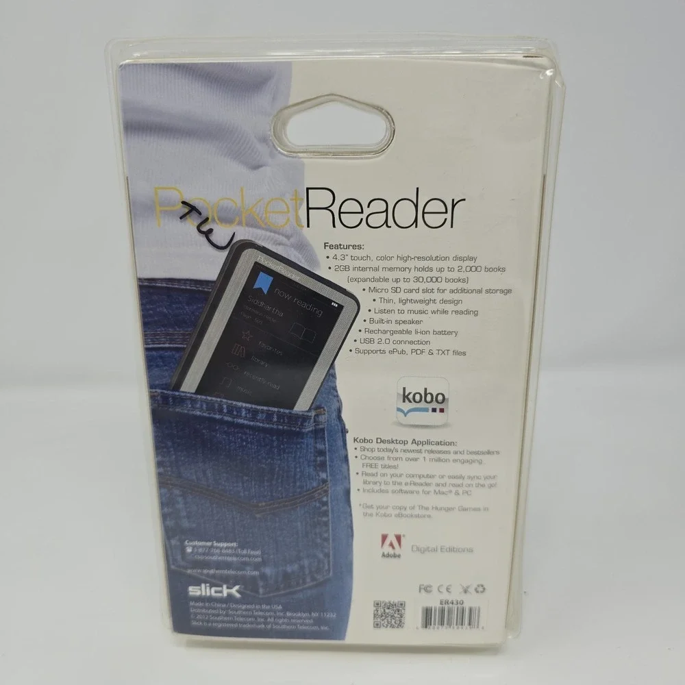 Kobo Slick PocketReader 2GB, 4.3in, ER430